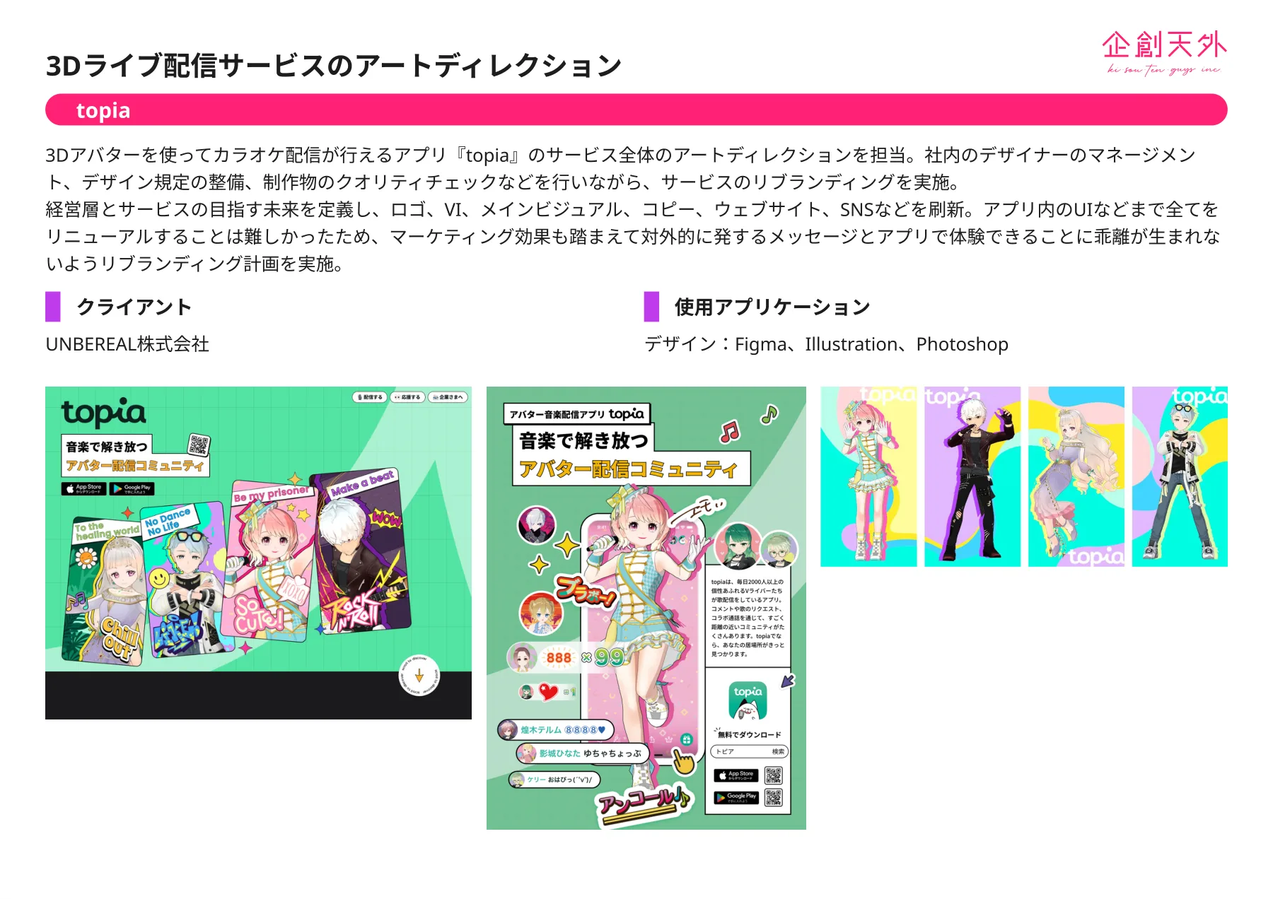 企創天外 ポートフォリオ 12ページ